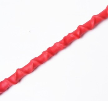 ROHRSTOCK - Extrem Rohrstock ohne Griff, rot, Kreuzwicklung, Ø ca. 10mm