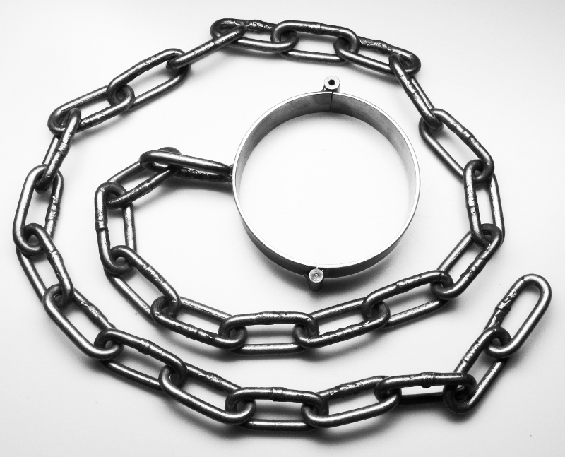 PRANGER METALL - Sklavenhalsband mit schwerer Kette