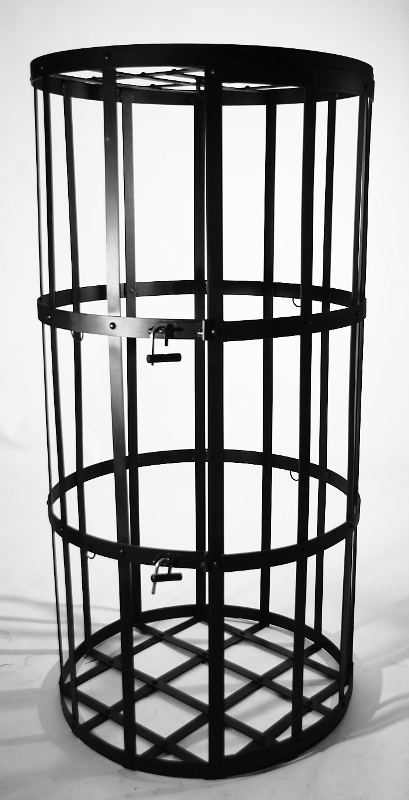 BDSM Möbel - Rundkäfig Flachstahlkäfig